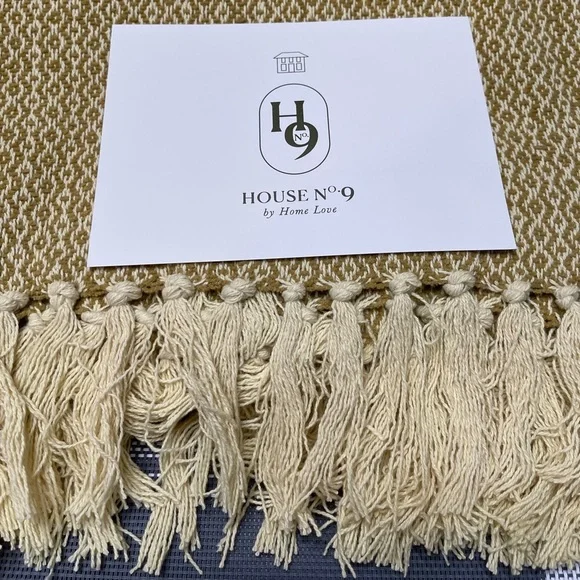 HOUSE No.9 by Home Love Woven Cotton Chenille Throw in “Willow” - Picture 5 of 7
